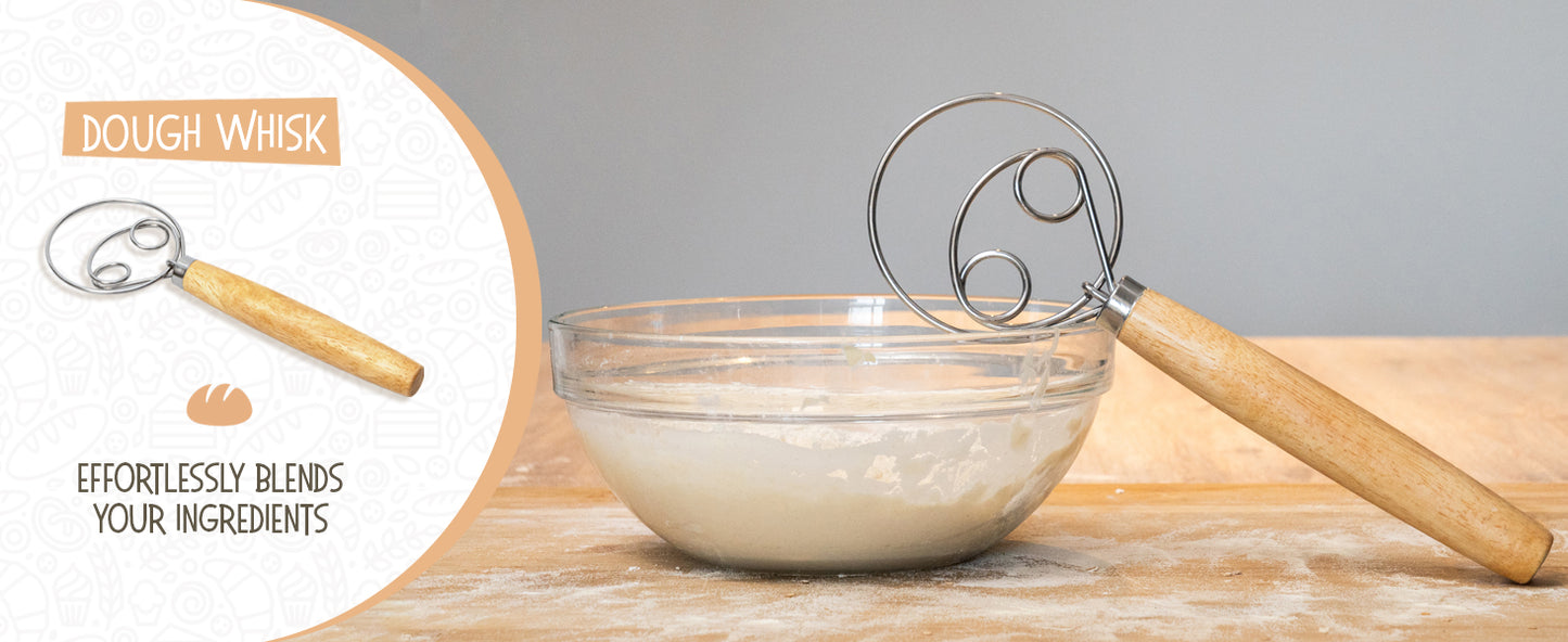 Superbaking Sourdough Proofing Basket Gift Set, Round 9" & Oval 10" Banneton, Sourdough Starter Kit, Sourdough Banneton Basket, Banneton Bread Proofing Basket Set of 2, Sourdough Bread Baking Supplies